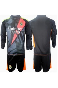 Real Madrid Keeper Babyklær Borte Fotballdrakt til barn 2024-25 Lange ermer (+ Korte bukser)